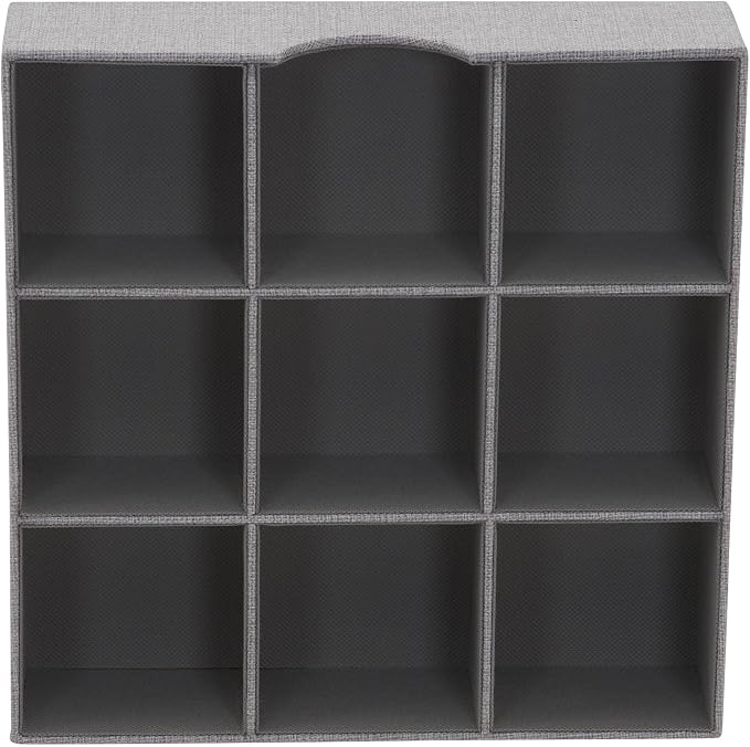 Household Essentials Grey 728-1 Deep 9 Section Drawer Organizer Box - Image 8