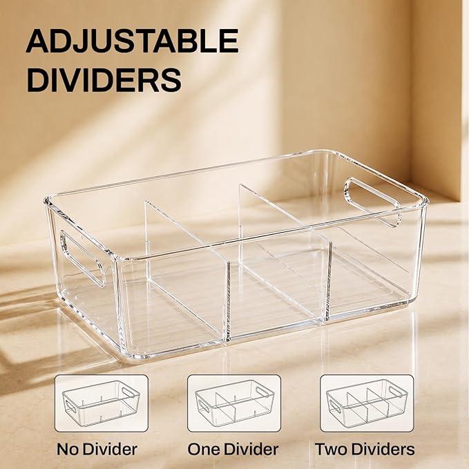 Mpotmiy 4 Pack Clear Pantry Organizers and Storage Bins - Image 4