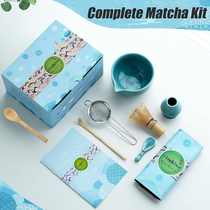 Clay&Fire Matcha Whisk Set, Ceramic Matcha Set, Matcha Bowl - Image 2