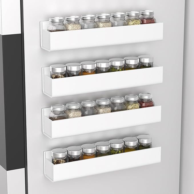 PMMASTO Adhesive Acrylic Spice Rack Organizer - Image 2