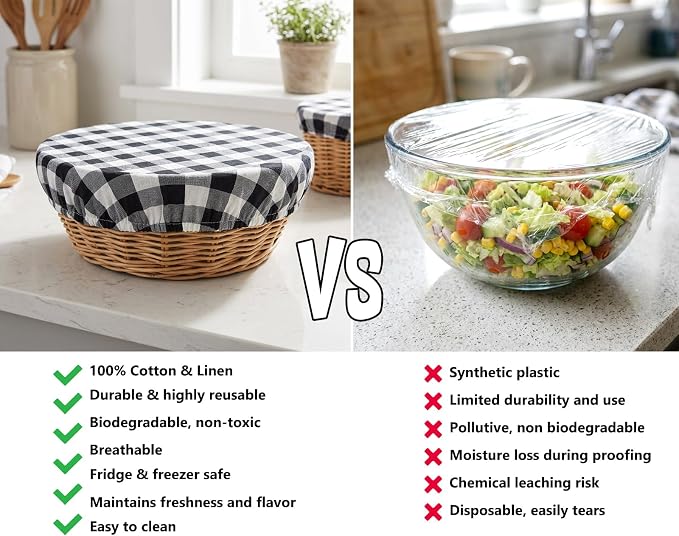 Reusable Bowl Covers, 5 Size Stretch Cloth Bowl Covers - Image 3