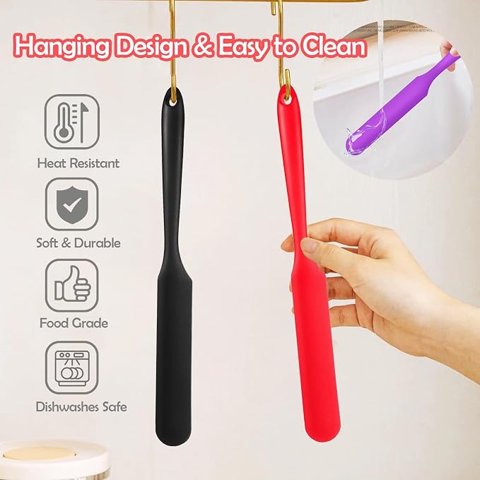 Silicone Jar Spatula, Heat Resistant Jam Spreader - Image 6