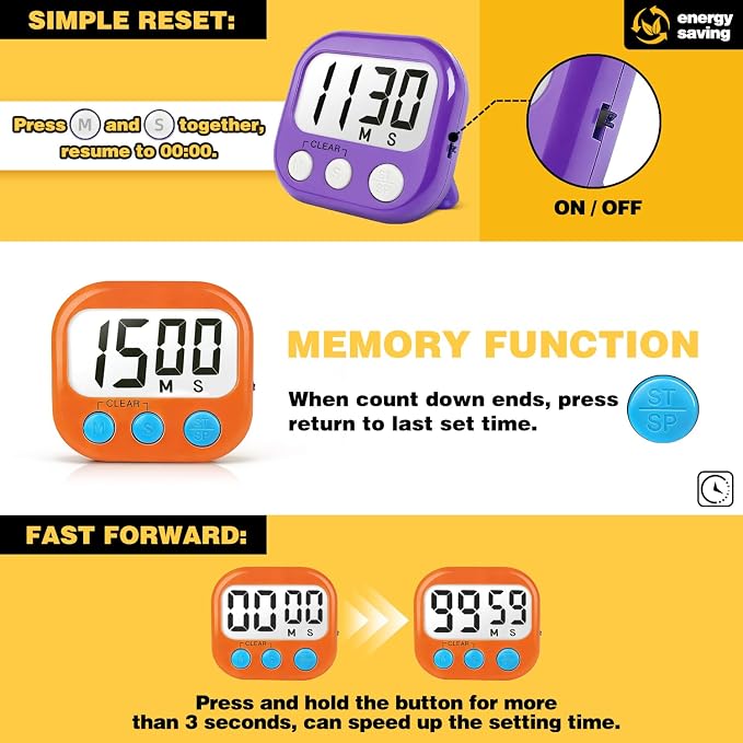 Classroom Timers for Teachers Kids Large Magnetic Digital Timer Teacher - Image 5
