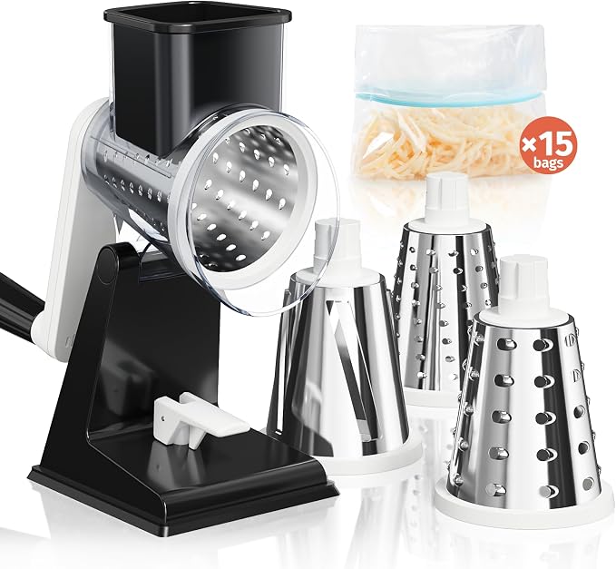 Upgraded Rotary Cheese Grater by Nexsujo