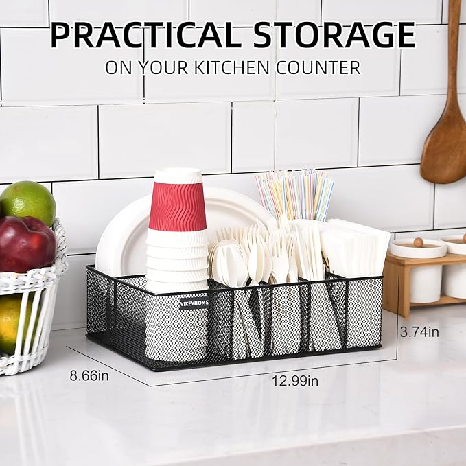 VIKEYHOME Paper Plate Organizer - Image 4