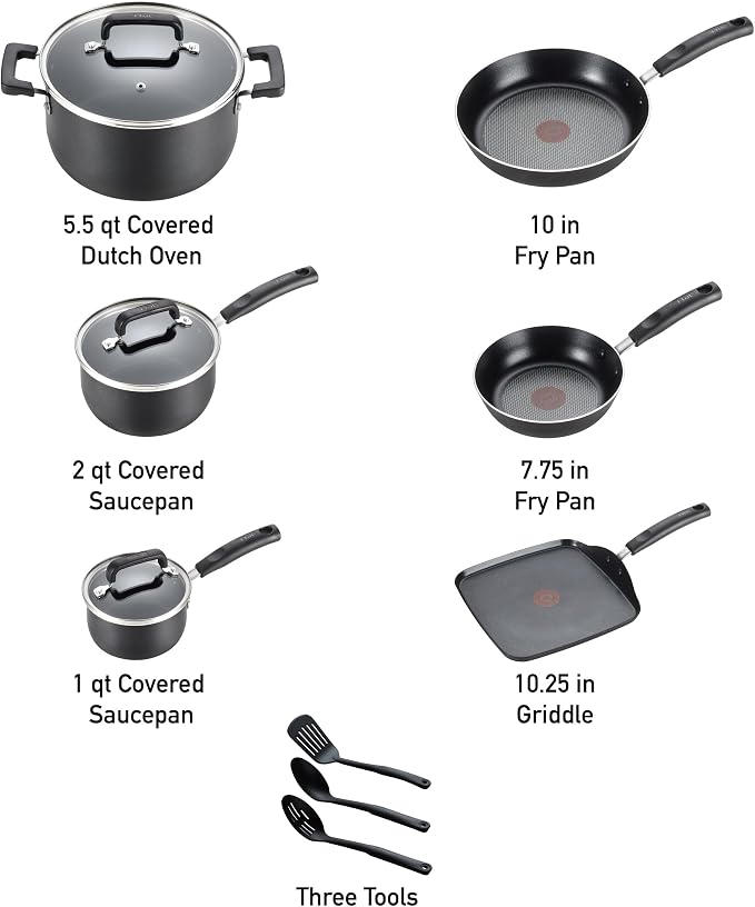 T-fal 20 piece set of Signature Nonstick Cookware - Image 2