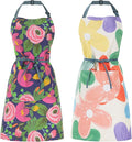 2 Pack Floral Apron for Women by ARBINSON