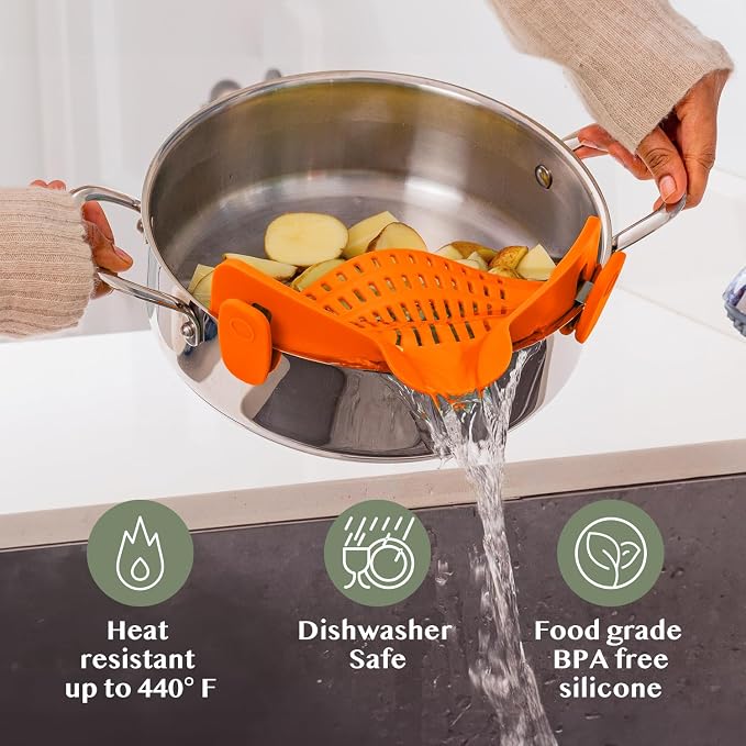 Kitchen Gizmo Snap N Strain Clip On Strainer - Image 5