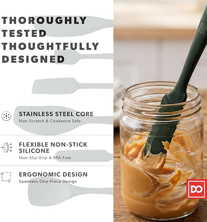 DI ORO 6-Piece Silicone Spatula Set - Image 6