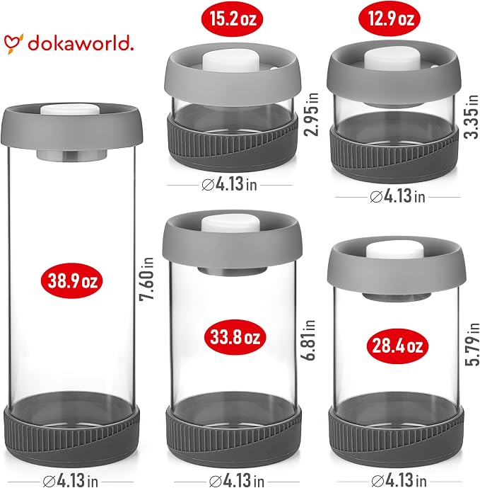 Glass Canisters Set - Image 2