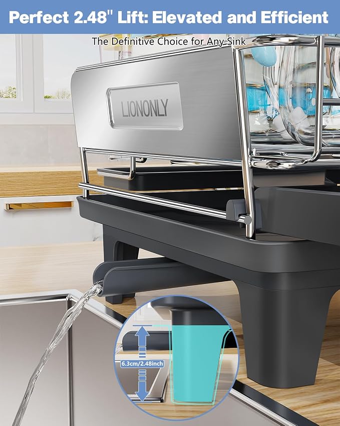 Expandable Dish Drying Rack, Dish Racks - Image 6