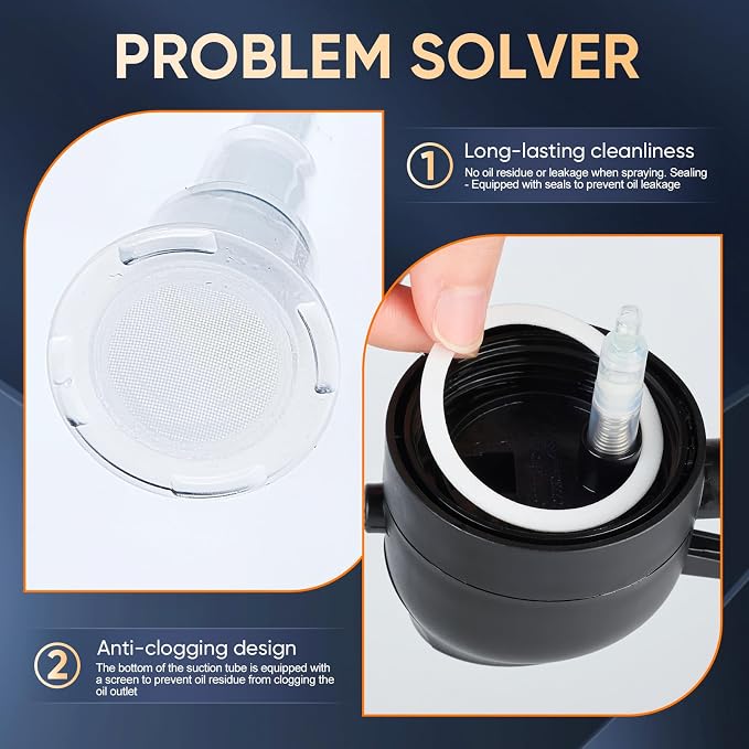 Olive Oil Sprayer for Cooking – 2 in 1 Olive Oil Dispenser Bottle for - Image 5