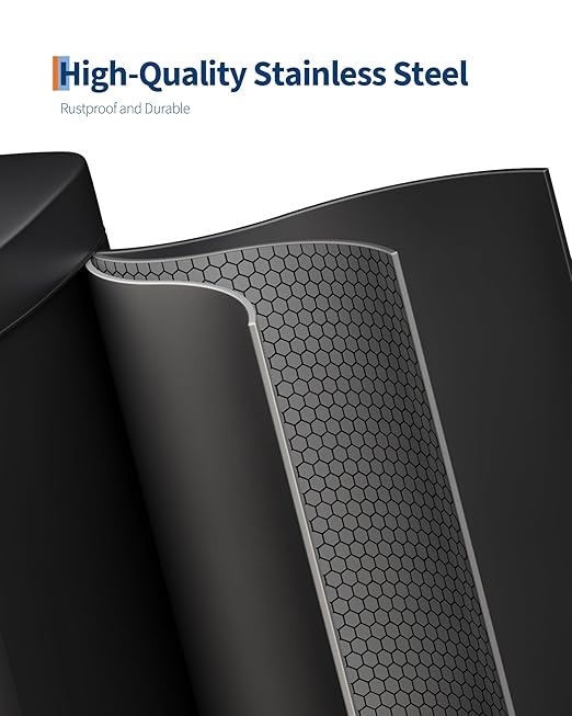GarveeHome Stainless Steel Kitchen Trash Can, 13 Gal / 50 L Step-On Garbage Bin - Image 3