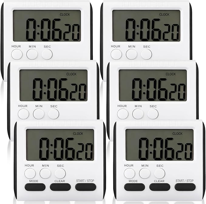 Mudder 6 Pack Digital Kitchen Timer by Mudder