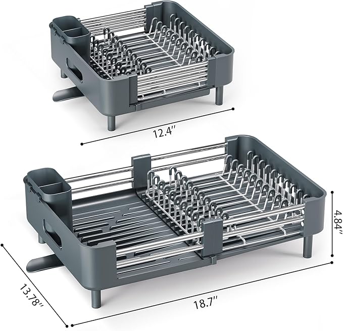 Urackify Stainless Steel Dish Drying Rack - Image 2