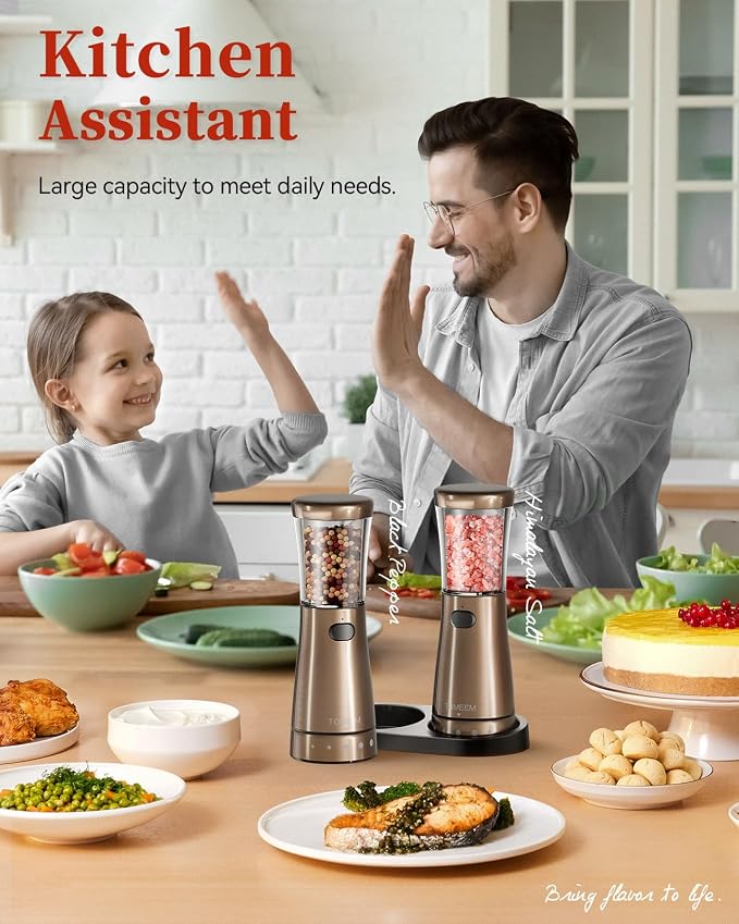 Electric Salt and Pepper Grinder Set - Image 8