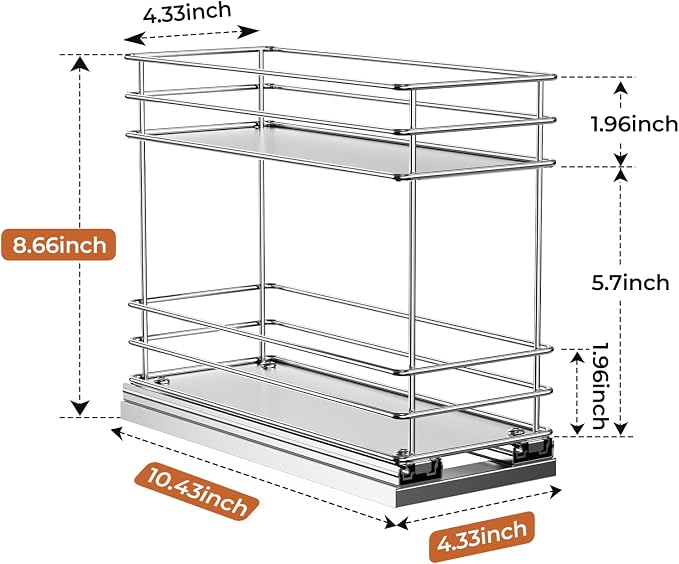 Mystozer Pull Out Spice Rack Organizer - Image 3
