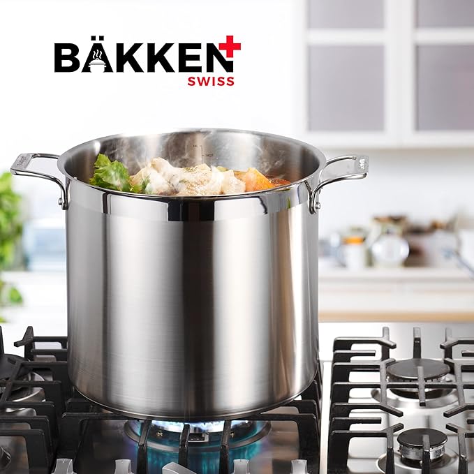Stainless Steel Stockpot with Lid 20 Quart, Durable 18/8 Stainless Steel - Image 8