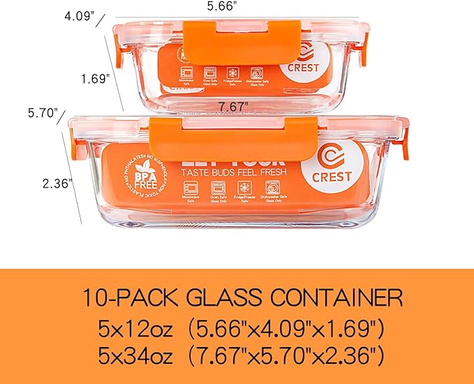 C CREST Glass Food Storage Containers - Image 2