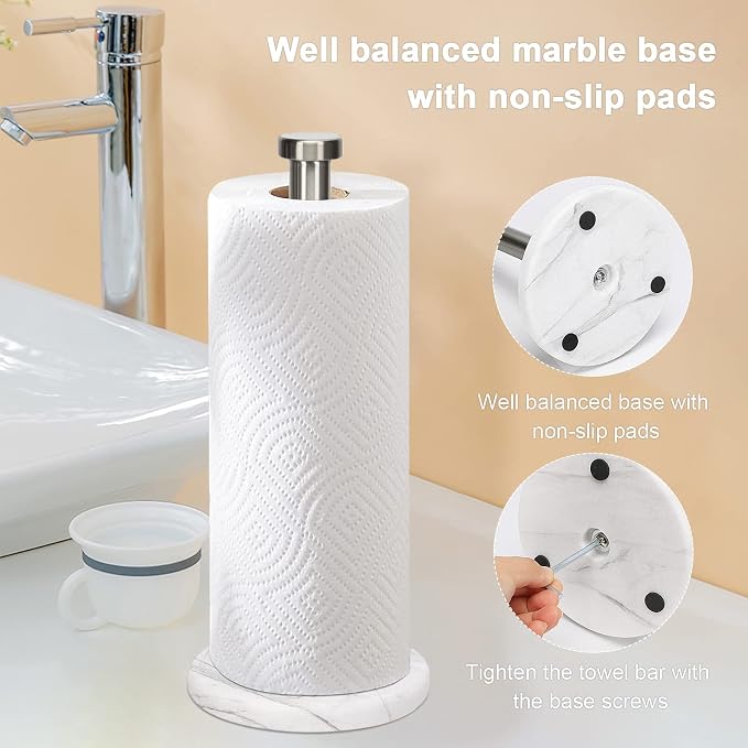 NearMoon Standing Paper Towel Holder, Kitchen Paper Towel Tissue Holder- - Image 6