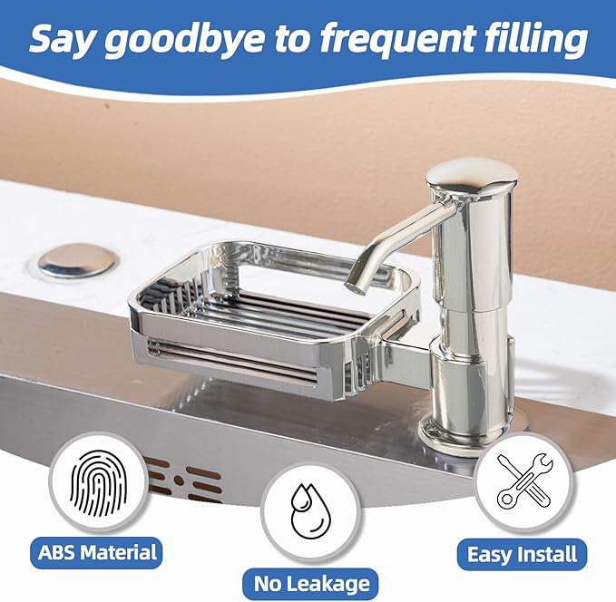 Soap Dispenser for Kitchen Sink, Built in Soap Dispenser Pump - Image 2