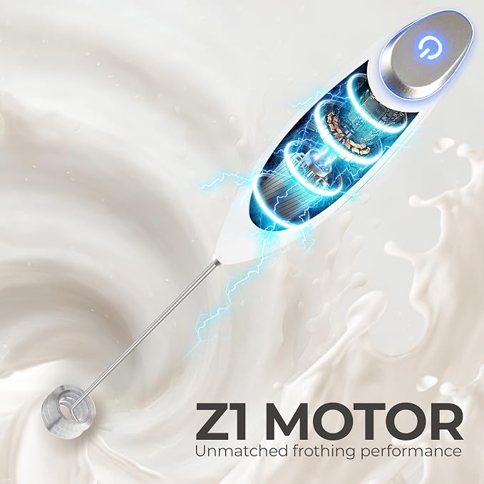 Zulay Kitchen Patented Tornado Triple Whisk Milk Frother - Image 7