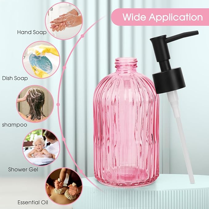 Topsky Stripe Glass Soap Dispenser - Image 7