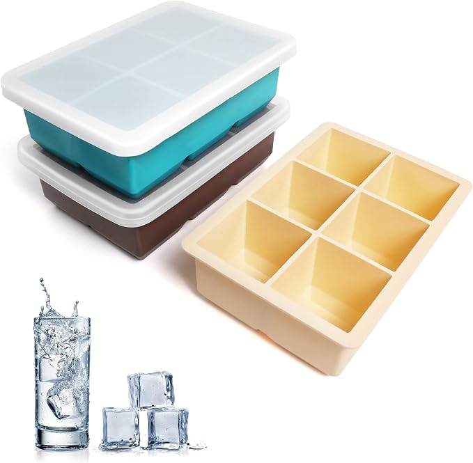 Excnorm Silicone Ice Cube Trays 3 Pack - Image 2