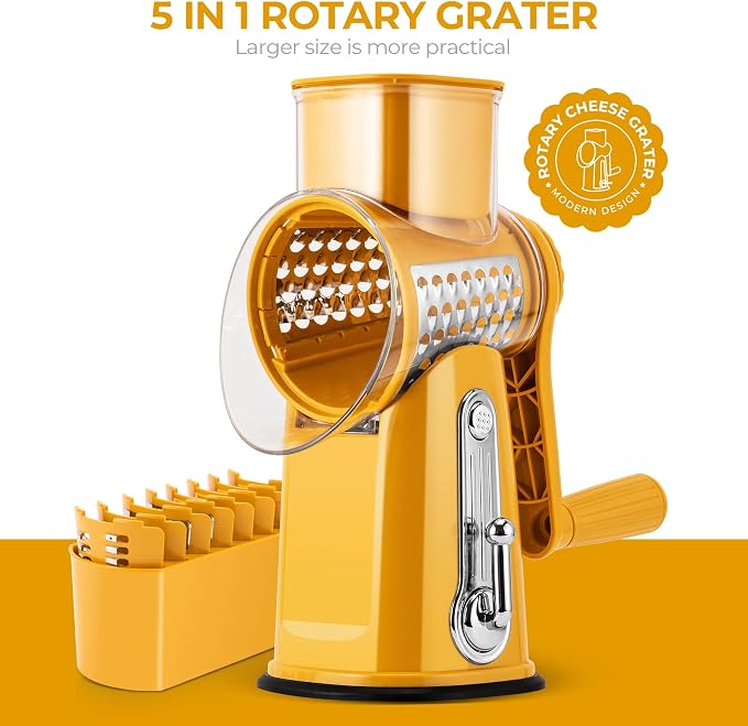 SUSTEAS Rotary Cheese Grater - Image 8