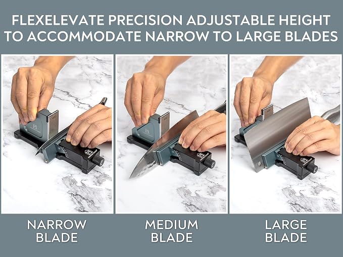PATENTED ORIGINAL ADJUSTABLE ROLLING KNIFE SHARPENER KIT: Adjustable Height - Image 9