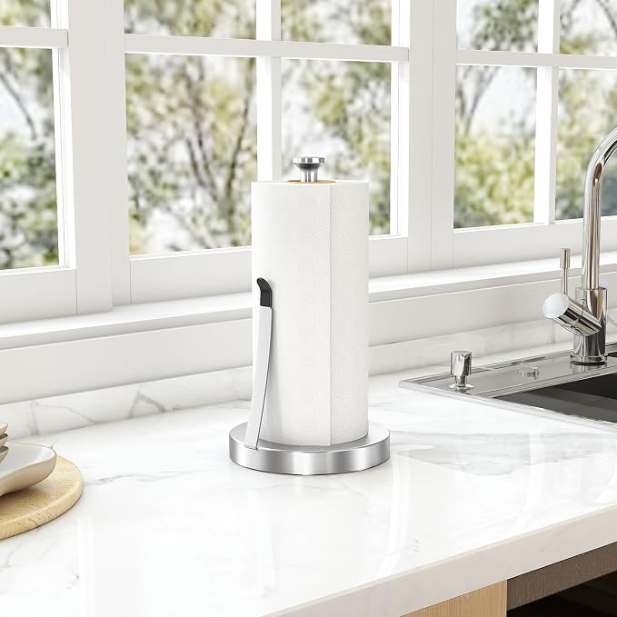 Jesginboo Brushed Nickel Paper Towel Holder - Image 2
