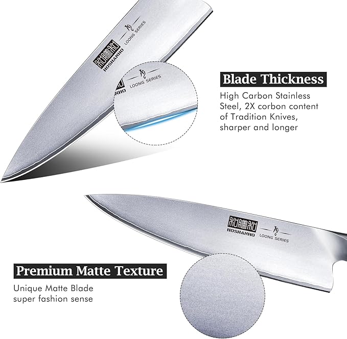 HOSHANHO Kitchen Knife in Japanese High Carbon Steel, Professional High-Class - Image 2