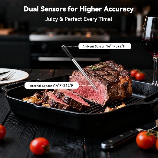 Smart Wireless Meat Thermometer Digital, 2 Probes, Advanced Bluetooth Food - Image 5