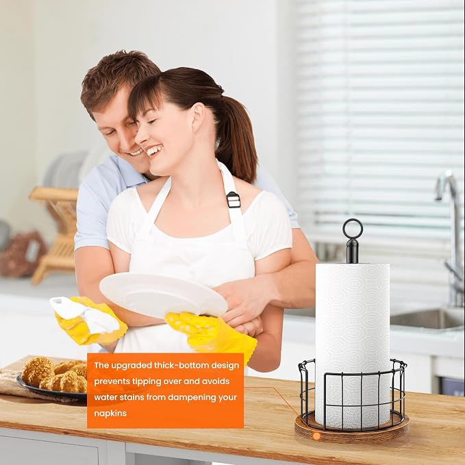 Homode Paper Towel Holder Stand, Countertop Paper Towel Holder - Image 5