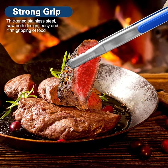 4Pcs Stainless Steel Kitchen Tongs - Image 4
