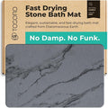 TOSORO - Stone Bath Mat Diatomaceous Earth Shower Mat Non-Slip Super Absorbent by Tosoro