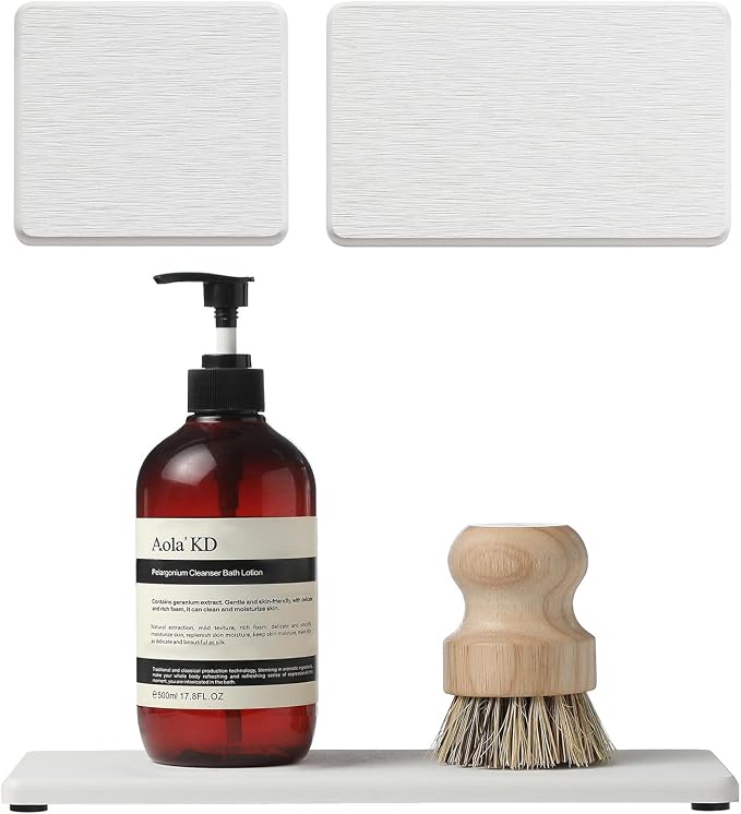 Razborci 3PCS Bathroom Sink Vanity Trays, Quick Stone Drying Mat Dish Soap by Razborci