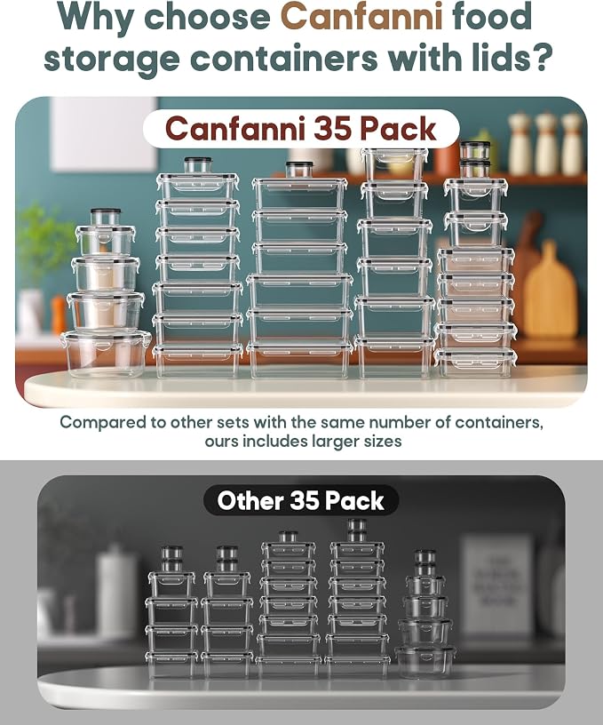 70 PCS Food Storage Containers - Image 4