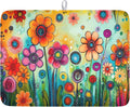 Abstract Colorful Floral Dish Drying Mat by Unknown