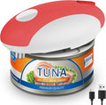 USB Rechargeable Electric Can Opener – Battery Operated, One Touch Automatic by CEVING