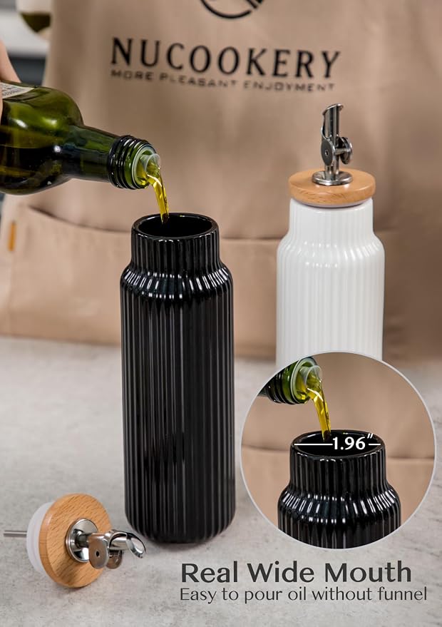 Nucookery Ceramic Olive Oil Dispenser Bottle - Image 3