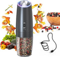 CIRCLE JOY Gravity Electric Pepper Grinder Rechargeable Salt Grinder Pepper by CIRCLEJOY