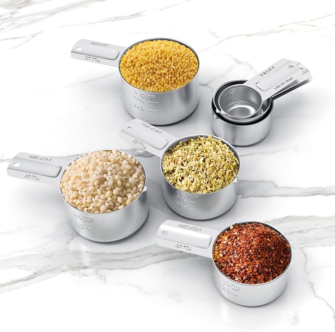TILUCK Stainless Steel Measuring Cups Set, Kitchen Gadgets - Image 5