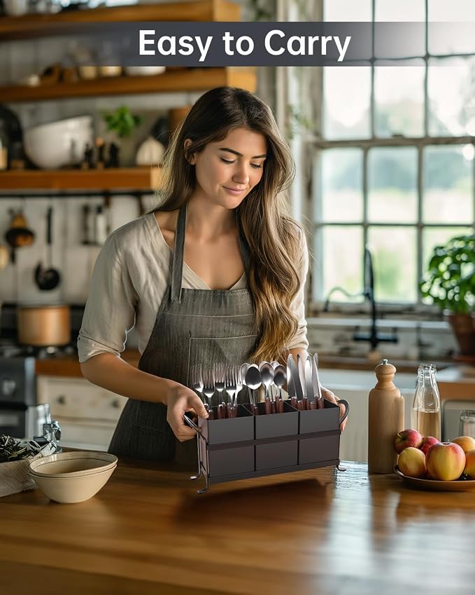 Black Kitchen Utensil Holder - Image 3