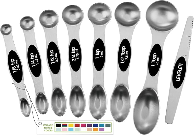 Spring Chef Stainless Steel Magnetic Measuring Spoons Set by SpringChef
