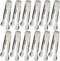 12PCS Ice Tongs Mini Sugar Tongs 4.25Inch Stainless Steel Small Serving Tong by Sunenlyst
