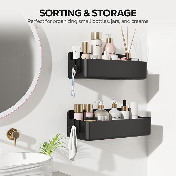 Nieifi Adhesive Wall Shelf, Shower Shelves, Shower Organizer - Image 8
