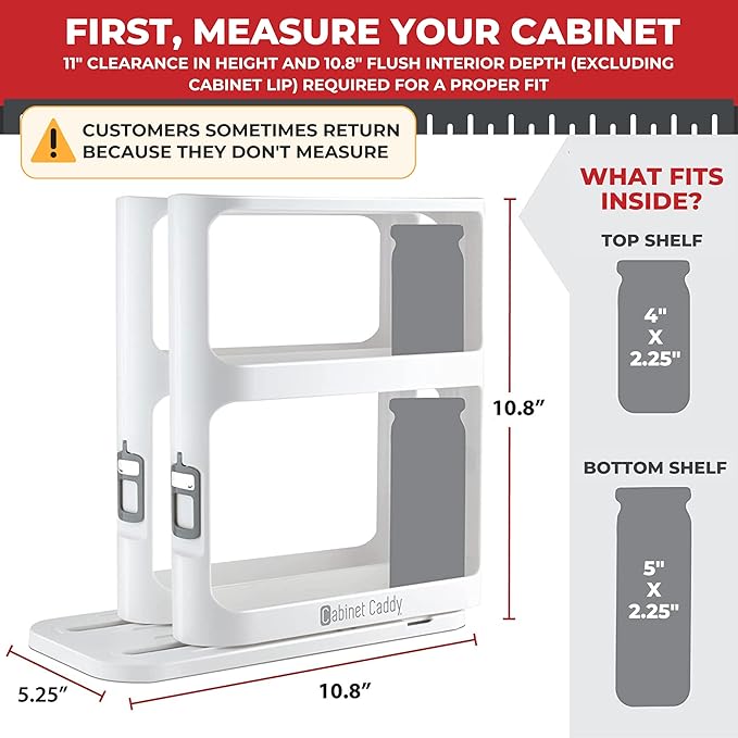 Cabinet Caddy Spice Rack Organizer - Image 2