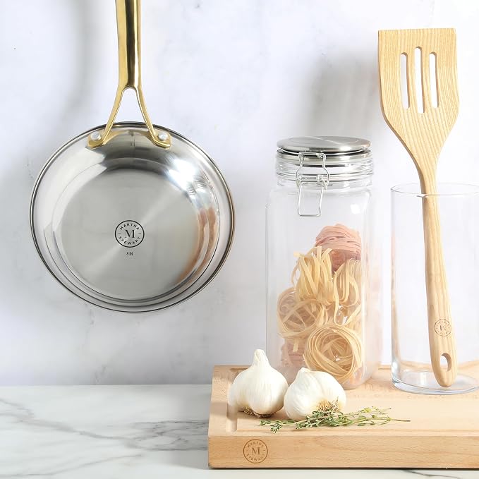 Martha Stewart Castelle 8-Inch Stainless Steel Frying Pan - Image 7