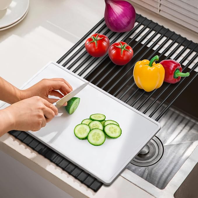 HANZENMA Roll Up Dish Drying Rack Over The Sink Kitchen Roll Up Sink Drying - Image 4